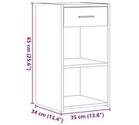 Bedside Cabinets 2 pcs Wooden Bedroom Bedside Cabinet Storage Nightstand Table