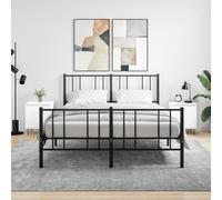 Bedside Cabinets 2pcs White Engineered Wood Iron 40x30x50 cm Modern Storage Set