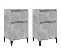 vidaXL Bedside Cabinets 2 pcs White 40x35x70 cm