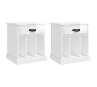 Bedside Cabinets Bedside Table Nightstand Telephone Stand Table Bedroom vidaXL