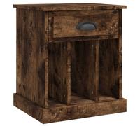 Vidaxl Bedside Cabinet Black 43X36X50 Cm, Black