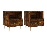 vidaXL Bedside Cabinets 2 pcs Sonoma Oak 40x35x47.5 cm Engineered Wood