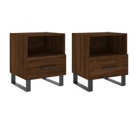 Bedside Cabinets Nightstand Bedside Table Bed Cabinet Engineered Wood vidaXL