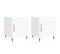 Bedside Cabinets Nightstand Bedside Table Bed Cabinet Engineered Wood vidaXL