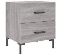 vidaXL Bedside Cabinet with Drawer Antique Wood 40 x 35 x 47.5 Bedroom Storage Rustic Table Functional Table Modern Wooden Cabinet Organiser Bed Storage