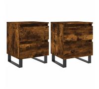 Bedside Cabinets Nightstand Bedside Table Bed Cabinet Engineered Wood vidaXL