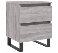 (white, 1 pcs) vidaXL Bedside Cabinets Side Table Nightstand 2 pcs Sonoma Oak Engineered Wood