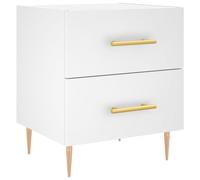 Bedside Cabinet Artisan Oak 40x35x47.5cm Engineered Wood Drawer with Metal Legs.
