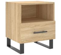(smoked oak, 1 pcs) vidaXL Bedside Cabinets Side Table Nightstand 2 pcs Sonoma Oak Engineered Wood