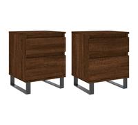 Bedside Cabinets Nightstand Side Table Bed Cabinet Engineered Wood vidaXL