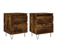 Bedside Cabinets Nightstand Side Table Bed Cabinet Engineered Wood vidaXL