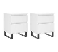 Bedside Cabinets Nightstand Side Table Bed Cabinet Engineered Wood vidaXL