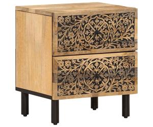 Bedside Cabinets Nightstand Side Table Bed Cabinet Solid Wood Mango vidaXL