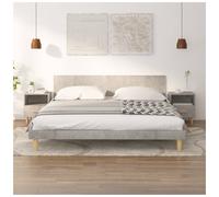 Bedside cabinets Set of 2 Concrete Grey Engineered Wood 40x35x47 cm Compact Slim