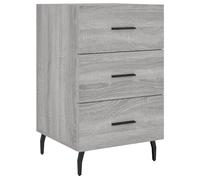 vidaXL Bedside Cabinet Grey Sonoma 40x40x66 cm Engineered Wood, Grey