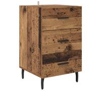 vidaXL Bedside Cabinet Old Wood 40 x 40 x 66 cm Engineered Wood