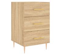 vidaXL Bedside Cabinet Sonoma Oak 40x40x66 cm Engineered Wood