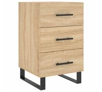 Bedside Cabinets Side Table Bedstand Nightstand 2 pcs Engineered Wood vidaXL