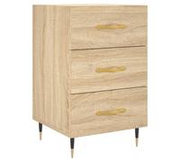 Bedside Cabinets Side Table Bedstand Nightstand 2 pcs Engineered Wood vidaXL