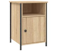 Bedside Cabinet Old Wood 40x42x60cm Engineered Wood Rustic Nightstand with Shelf