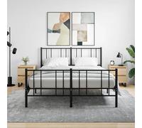 Bedside cabinets Sonoma Oak 40x35x50cm Engineered Wood 2-Drawer Pair Rustic Look