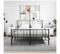 Bedside cabinets White 40x40x50cm Engineered Wood Modern Metal Feet Compact 2pc