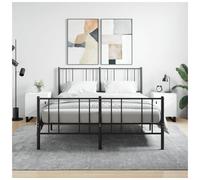 Bedside cabinets White 40x40x50cm Engineered Wood Modern Metal Feet Compact 2pc
