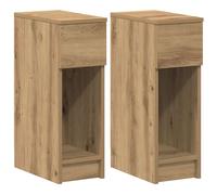 Bedside Cabinets with Drawer Nightstand Bed Side Table Side Cabinet vidaXL