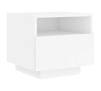 Bedside Cabinets with LED Lights Nightstand Bed Cabinet Side Table vidaXL