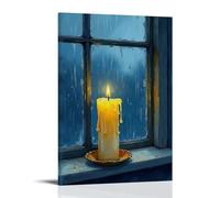 Bedside Candles Poster Decorative Painting Canvas Wall Art Living Room Poster Bedroom Painting 20 x 30 Inch (50 x 75 cm)