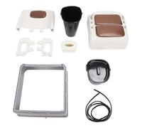 Bedside Commode Chair Strong Load Capacity Anti Slip Soft Padded Triple Sealed Bedside Commode for Toilet Elderly Adults