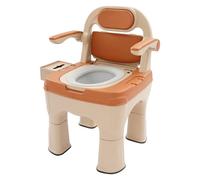 Bedside Commodes Bedside Toilet, Commode Chair for Elderly, Height Adjustable Adult Potty Chair for Seniors, Commode Toilet, Portable Toilets for Seniors Disabilities Elderly (Orange)