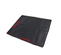 Bedside Commodes Silicone Mat with Raised Edge Offering Spill Containment and Stable Non Slip Under Portable Toilets (60 * 50CM Black)