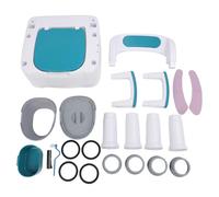 Bedside Commodes Strong Load Bearing Height Adjustable Bedside Commode Chair with Arms for Elderly Pregnant Women Blue