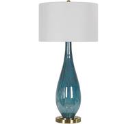 Bedside Desk Lamp - Fabric and Glass Lighting Fixture for Home, Office, Club, Restaurant - Modern European Style Indoor Illumination
