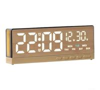 Bedside Digital Alarm Clock with Large LED Display, DualAlarm | Temperature, Calendar, Moon Phase, Adjustable Brightness Ambient Night Light forBedroom or Desk
