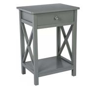 Bedside End Table Bedroom Cabinet Nightstand Storage Drawer Shelf Home Furniture