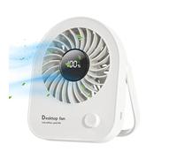 Bedside Fan 4-Speed 180 Adjustable Handheld Cooling | Electric Portable Small Desk Fan for Home Bedroom Outdoor Travel Camping Hiking Summer Beach Cruise Women Men Kids