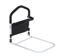 Bedside Grab Bar Heavy-Duty Bed Rail with Detachable Auxiliary Handle Ergonomic Bedside Assist Bar for Bedroom, Home Care