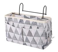 Bedside Hanging Storage Bag, Hanging Basket Bedside Caddy Bedside Storage Pocket, Dormitory Bed Organiser Caddy Desktop Storage Rack for Headboards Bunk Beds Hospital Bed Dorm Rooms (Blue 1PCS)