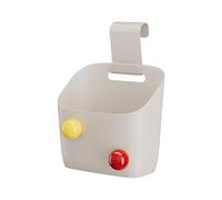 Bedside - Hanging Storage Basket with Hooks, Large Capacity Box | Wall Mounted Dorm Shelf Container | Space Saving for Bedroom, Bathrooms