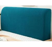 Bedside Headboard-Cover,Bed Head Cover High Stretch Velvet Dustproof Bed Headboards Slipcover Modern Elastic Bedspread For Single Double King Bed Head Back Protector ( Color : Blue , Size : 150cm/59in