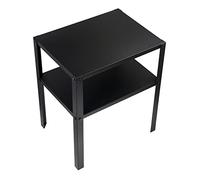 Bedside IKEA Cabinet KNARREVIK Black Metal Storage Decorative Coffee Table With Shelf