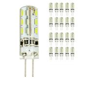 Bedside Lamp 20 Pack 2W G4 LED Replacement Bulbs for 15W Halogen, 180lm, Cool White, 6000K, MR11 LED - For 12V DC LED Decorative Lights