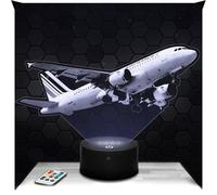 Bedside lamp Airliner Decoration Miniature Collection Aviation Transport Gift idea for Men 3D LED lamp Airliner Night Light Adult Room Decor Original Christmas, Gift for Men