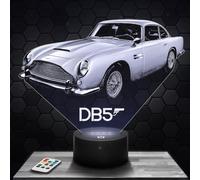 Bedside lamp, Aston M. DB5 J.Bond Night Light 3D LED Illusion Lamp, Christmas, Gift idea for Boys and Girls, Children's or Adult Bedroom Night Light TOP.