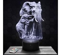 Bedside lamp Baby Elephant Decoration Baby Elephant Wild Animal Africa. Gift idea for Men and Women, Adult Night Light Decoration for Bedroom. Original Christmas, Gift idea for Men and Women. TOP