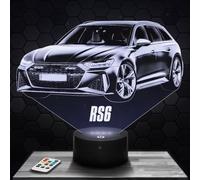 Bedside lamp Car RS6 Miniature Decoration Collection, Gift idea for Men car RS6 Night Light Adult Bedroom Decor, Original Christmas, Gift idea for car Enthusiast Men TOP