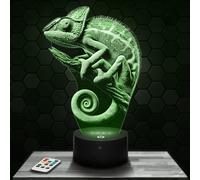 Bedside lamp Chameleon Decoration Collection Wild Animal Gift idea Man Woman nightlight Adult Decor Bedroom Gift idea Christmas Man Woman Original
