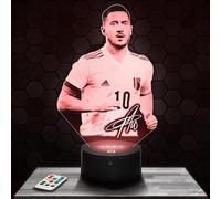 Bedside lamp, E. Hazard Belgium Night Light Football Player Sport Lamp 3D LED Illusion, Christmas Birthday Gift idea for Boys and Girls Night Light for Child or Adult Bedroom